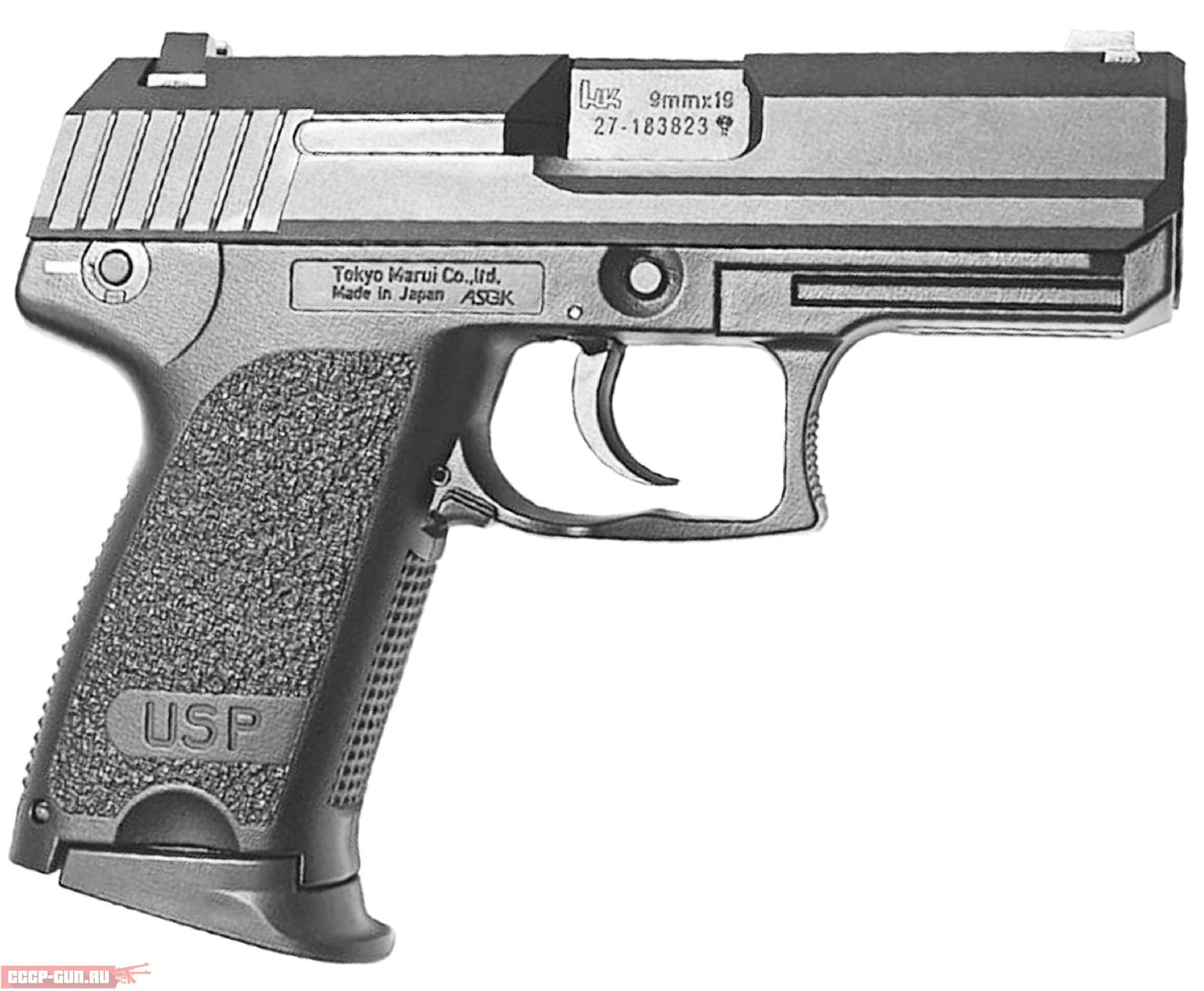 Страйкбольный пистолет Tokyo Marui HK USP Compact (6 мм, GBB) купить. Цена в Москве