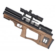 Пневматическая винтовка KrugerGun Снайпер BullPup 6.35 мм (редуктор, дерево, 300 мм, передний взвод)