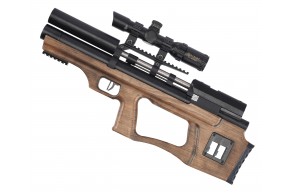 Пневматическая винтовка KrugerGun Снайпер BullPup 6.35 мм (редуктор, дерево, 300 мм, передний взвод)