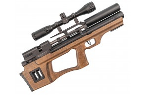 Пневматическая винтовка KrugerGun Снайпер BullPup 6.35 мм (редуктор, дерево, 300 мм, передний взвод)