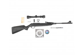 Пневматическая винтовка Baikal МР-512С 06 Hunter Set 4.5 мм (прицел, кольца, газовая пружина, мишени, пули, подарочный набор)