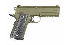 Страйкбольный пистолет Galaxy G.25G (6 мм, Colt 1911, зеленый)