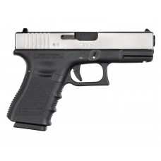 Страйкбольный пистолет WE Glock 19 Gen.3 (6 мм, Green Gas, GBB, хром)
