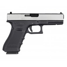 Страйкбольный пистолет WE Glock 18 Gen.4 (6 мм, хром, GBB, Green Gas)