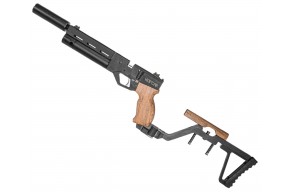 Пневматический пистолет KrugerGun Корсар 6.35 мм (180 мм, d32, редуктор, дерево, приклад, с манометром)
