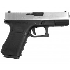 Страйкбольный пистолет WE Glock 19 Gen.4 (6 мм, Green Gas, GBB, хром)