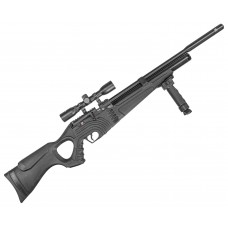 Пневматическая винтовка Hatsan Flash 101 QE Set 6.35 мм (насос, чехол, сошки, прицел 4x32)