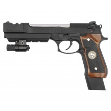 Страйкбольный пистолет WE Beretta M92F Biohazard (6 мм, Brown, GBB, Green Gas)