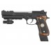 Страйкбольный пистолет WE Beretta M92F Biohazard (6 мм, Brown, GBB, Green Gas)