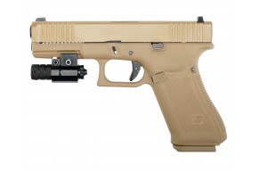 Страйкбольный пистолет WE Glock 17 Gen.5 (6 мм, GBB, Green Gas, Tan)