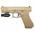 Страйкбольный пистолет WE Glock 17 Gen.5 (6 мм, GBB, Green Gas, Tan)
