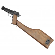 Страйкбольный пистолет WE Browning Hi Power (6 мм, Green Gas, кобура-приклад)
