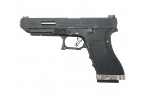 Страйкбольный пистолет WE Glock 34 G-Force (6 мм, GBB, облегченный слайд, Green Gas)