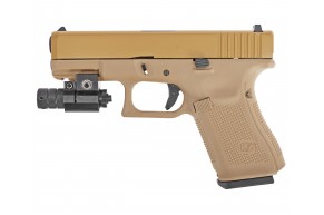 Страйкбольный пистолет WE Glock 19 Gen.5 (6 мм, GBB, Green Gas, Tan)