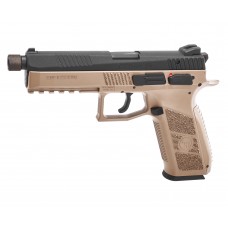 Страйкбольный пистолет KJW CZ P-09 TBC (6 мм, GBB, CO2, Tan, резьба)