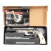 Пневматический револьвер ASG Schofield 6 Silver & Ivory 4.5 мм (пулевой, S&W)