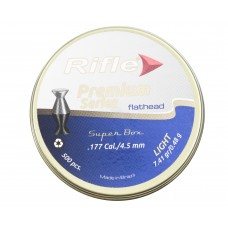 Пули пневматические Rifle Premium Series Flathead Light 4.5 мм (500 шт, 0.48 г)