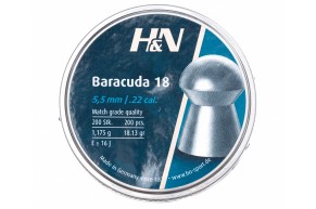 Пули пневматические H&N Baracuda 18 5.5 мм (200 шт, 1.175 г)