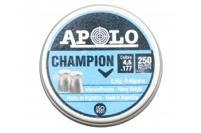 Пули пневматические Apolo Champion 4.5 мм (250 шт, 0.55 г)