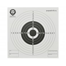 Мишени Popadiv10 PV-M140W (140x140 мм, 50 шт, белые, картон)