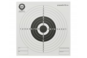 Мишени Popadiv10 PV-M140W (140x140 мм, 50 шт, белые, картон)