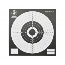 Мишени Popadiv10 PV-M140B (140x140 мм, 50 шт, черные, картон)