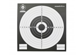 Мишени Popadiv10 PV-M140B (140x140 мм, 50 шт, черные, картон)