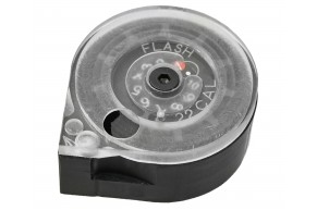 Барабанный магазин Agioso 5.5 мм стандарт с проточкой (15.1 мм, 10 пуль, Hatsan Flash, Дубрава)