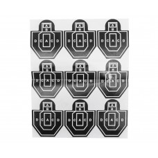 Набор наклеек для мишеней Shootman (9 шт, силуэт)