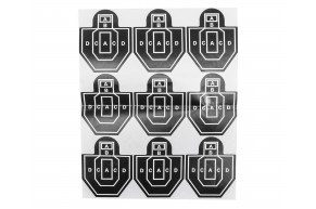 Набор наклеек для мишеней Shootman (9 шт, силуэт)