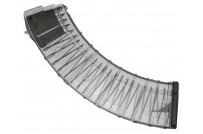 Магазин PufGun Mag SGA762 40-40/Tr (40 мест, 7.62х39, АК, с сухарем, прозрачный)