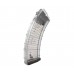 Магазин PufGun Mag SGA762 40-30/Tr (30 патронов, 7.62х39, АК, с сухарем, прозрачный)