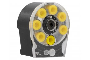 Барабанный магазин Agioso 5.5 мм мини с проточкой (17.5 мм, 7 пуль, для KrugerGun)