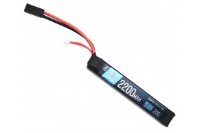Аккумулятор BlueMax Li-Po 7.4V 2200mAh 20C stick (20x21x128 мм, Mini Tamiya)