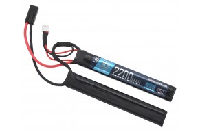 Аккумулятор BlueMax Li-Po 7.4V 2200mAh 15C Nunchuck 2x (102x20x12 мм, Mini Tamiya)