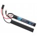Аккумулятор BlueMax Li-Po 7.4V 2200mAh 15C Nunchuck 2x (102x20x12 мм, Mini Tamiya)