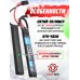 Аккумулятор BlueMax Li-Po 7.4V 2200mAh 15C Nunchuck 2x (102x20x12 мм, Mini Tamiya)