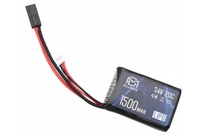 Аккумулятор BlueMax Li-Po 7.4V 1500mAh 20C Stick PEQ AN-15 (16x43x65 мм, Mini Tamiya)