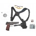 Пневматический пистолет Borner APS Blowback Hunter Set №1 4.5 мм (Стечкин, кобура, 500 шаров, 10 баллонов, очки, 50 мишеней, подарочный набор)