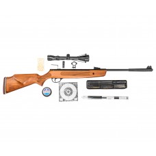 Пневматическая винтовка Hatsan Striker 1000X Hunter Set №1 4.5 мм (прицел, кольца, газовая пружина, мишени, пули, набор для чистки, 3 Дж, подарочный набор)