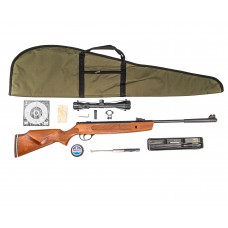 Пневматическая винтовка Hatsan Striker 1000X Hunter Set №2 4.5 мм (прицел, кольца, газовая пружина, чехол, мишени, пули, набор для чистки, 3 Дж, подарочный набор)