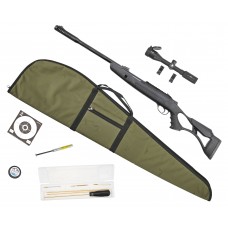 Пневматическая винтовка Hatsan Airtact ED Hunter Set №2 4.5 мм (прицел, кольца, газовая пружина, чехол, мишени, пули, набор для чистки, 3 Дж, подарочный набор)