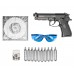 Пневматический пистолет Stalker S92ME Hunter Set №2 4.5 мм (Beretta 92, 10 баллонов, 500 шаров, 50 мишеней, очки, подарочный набор)
