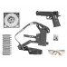 Пневматический пистолет Stalker S1911T Hunter Set №3 4.5 мм (Colt 1911, 10 баллонов, 500 шаров, 50 мишеней, очки, кобура, подарочный набор)