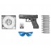Пневматический пистолет Stalker S17 Hunter Set №2 4.5 мм (Glock 17, 10 баллонов, 500 шаров, 50 мишеней, очки, подарочный набор)