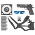 Пневматический пистолет Stalker S1911RD Hunter Set №3 4.5 мм (Colt 1911, Blowback, 10 баллонов, 500 шаров, 50 мишеней, очки, кобура, подарочный набор)