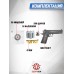 Пневматический пистолет Stalker S1911RD Hunter Set №2 4.5 мм (Colt 1911, Blowback, 10 баллонов, 500 шаров, 50 мишеней, очки, подарочный набор)