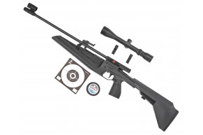 Пневматическая винтовка Baikal МР-61С Hunter Set №1 4.5 мм (прицел, кольца, мишени, пули, подарочный набор)