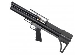 Пневматическая винтовка Dobermann Alfa Bull-Pup 4.5 мм (350 мм, пластик, редуктор, стандартные нарезы, передний взвод)