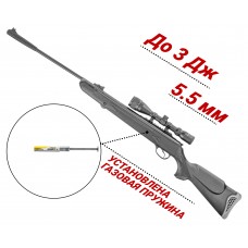 Пневматическая винтовка Hatsan 125 5.5 мм (пластик, газовая пружина)